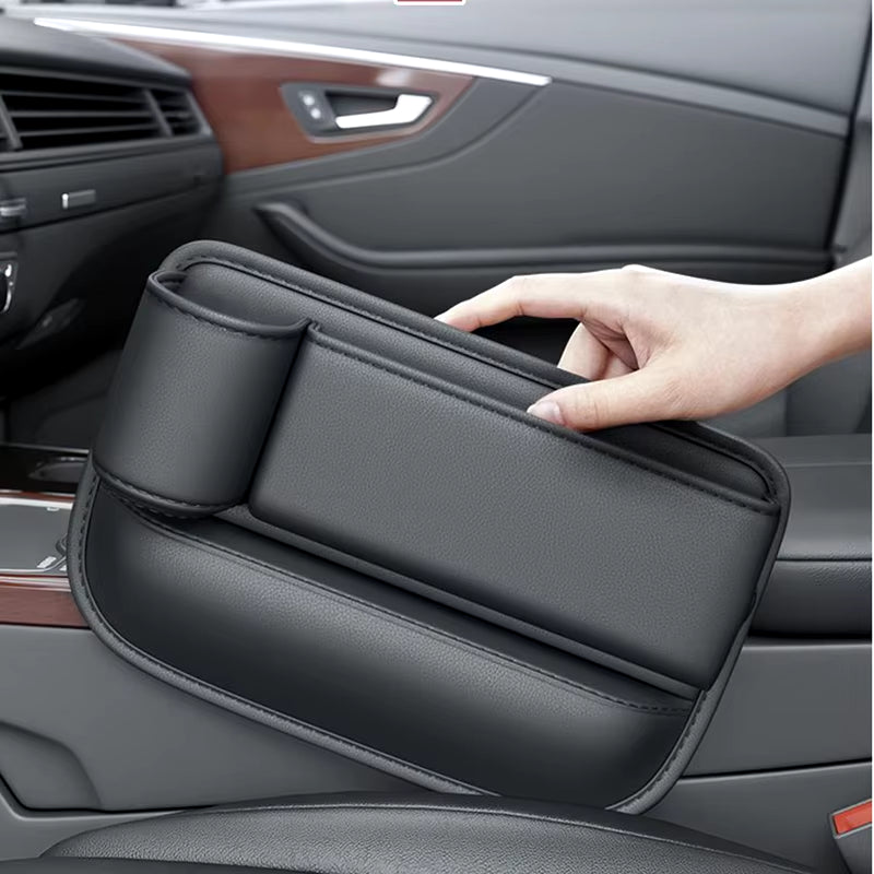 PU Leather Car Seat Gap Bag Multifunction Car Seat Organizer Auto Console Side Seat Plug Filler Organizer Box Car Interior